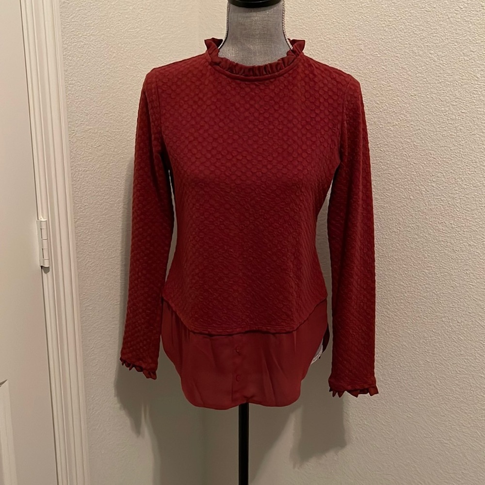 ELLE Women’s Long Sleeve Blouse - Size S